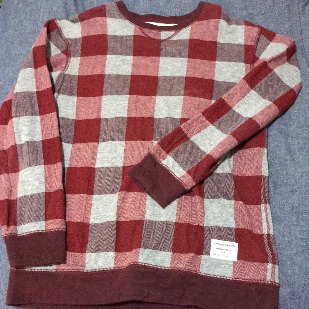 Boys size 12 Gap plaid pullover